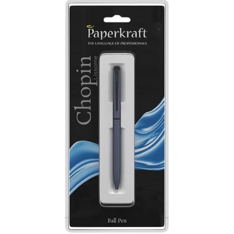 

Paperkraft Chopin Lissome - Blue Ball Pen(Pack Of 1)|Elegant & Classic Matte Black Finish|Premium Gifting Products|All M 1 Count (Pack of 1) чёрный