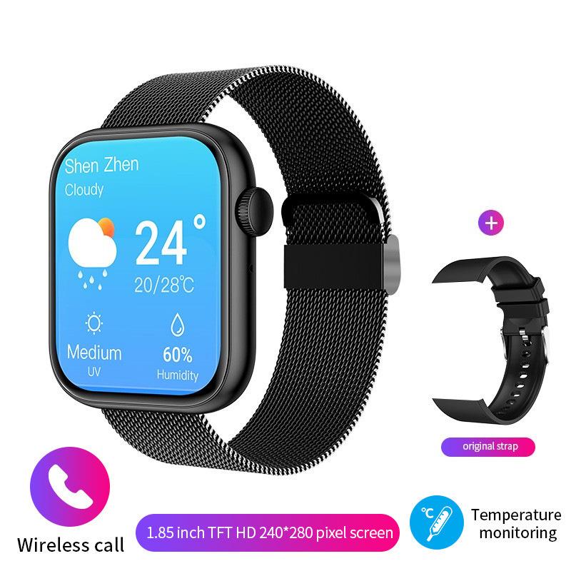2025 Nové chytré hodinky Bezdrátové nabíjení Chytré hodinky Bluetooth hovory Muži Ženy Chytré hodinky Fitness náramek Vlastní ciferník