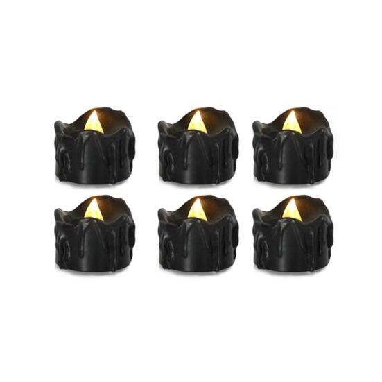 

6 шт. светодиодных свечей беспламенные реалистичные энергосберегающие не дающие бликов широкое применение декоративные ПП материал поддельные мини светодиодные A