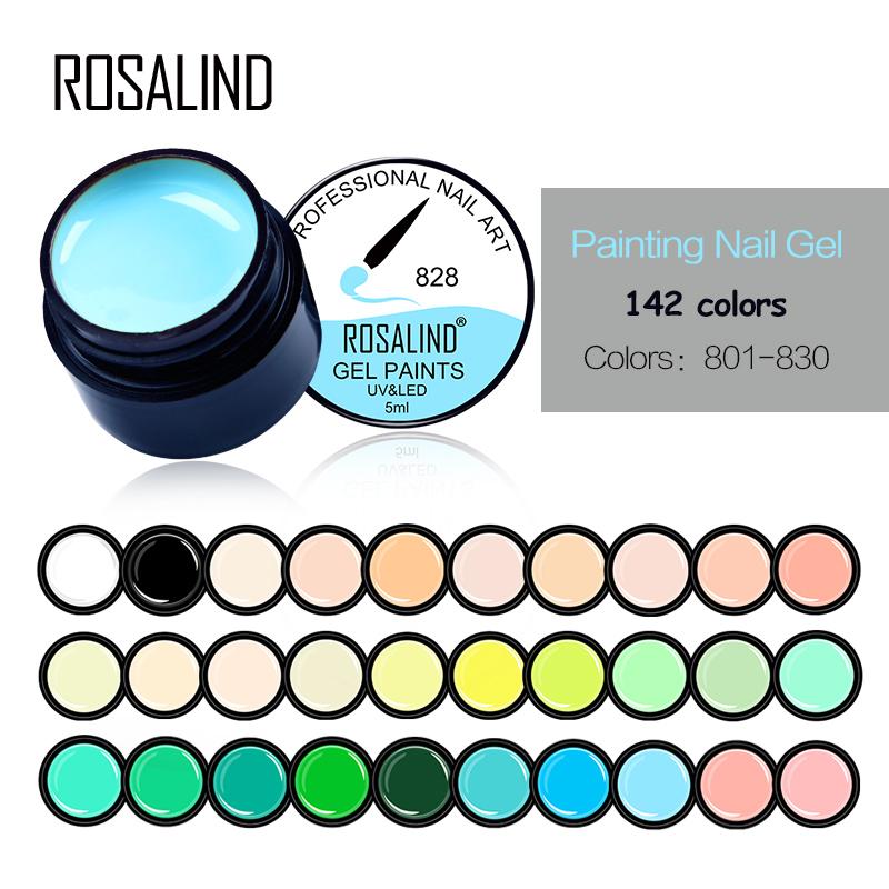 

ROSALIND 5ML Гель-лак для малювання 142 кольори для манікюру DIY