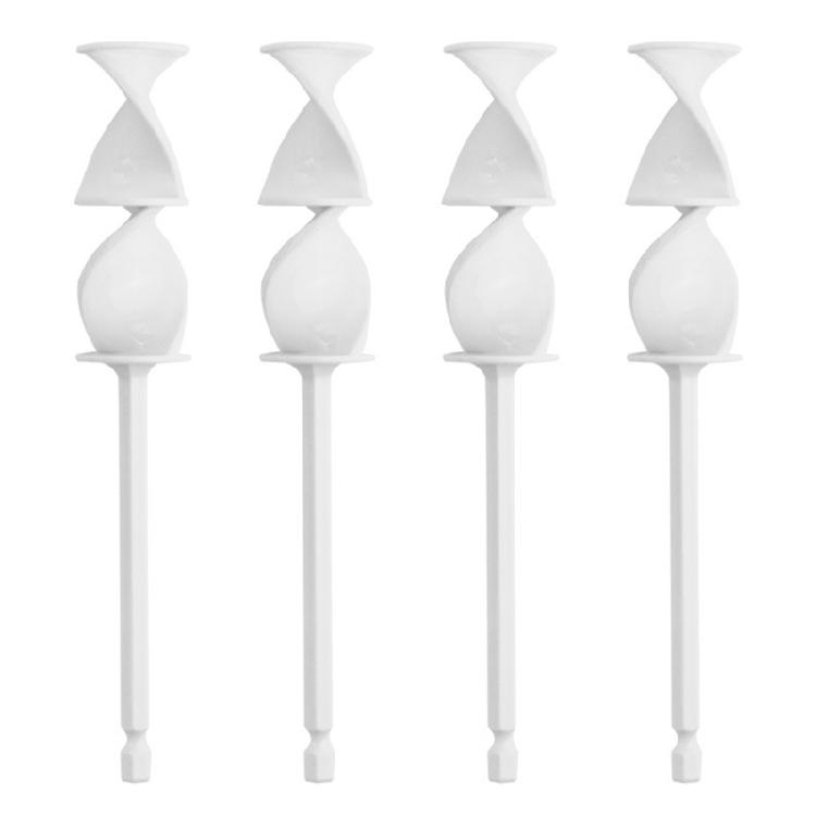 4PCS Hex Shanks Epoxy Resins Mixers Helixs Paddle Drill Paint Stirring Rod Power Tool Accessories Drill Attachment