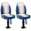 2 Piece Height Adjustable 360 degrees  Rotating Boat Seats with Pedestal