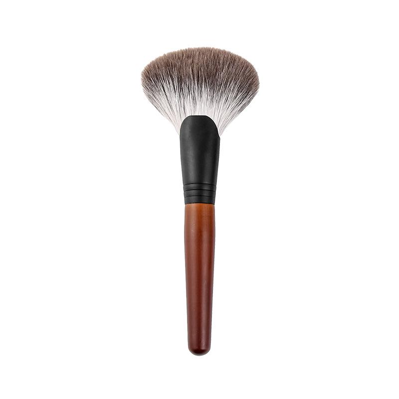 8-Piece Snow Fox Makeup Brush Set: Soft Powder, Stippling, Animal Hair Eyeshadow & Blending Brushes