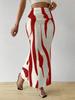 Women's Zebra Print High Waist Bodycon Fishtail Midi Skirt - European & American Fashion 2025