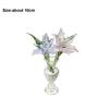 Mini Glass Flower Decor Colored Glaze Simulation Floral Handcrafted Floral Sculpture Gift Handmade Glass Flower Bouquet
