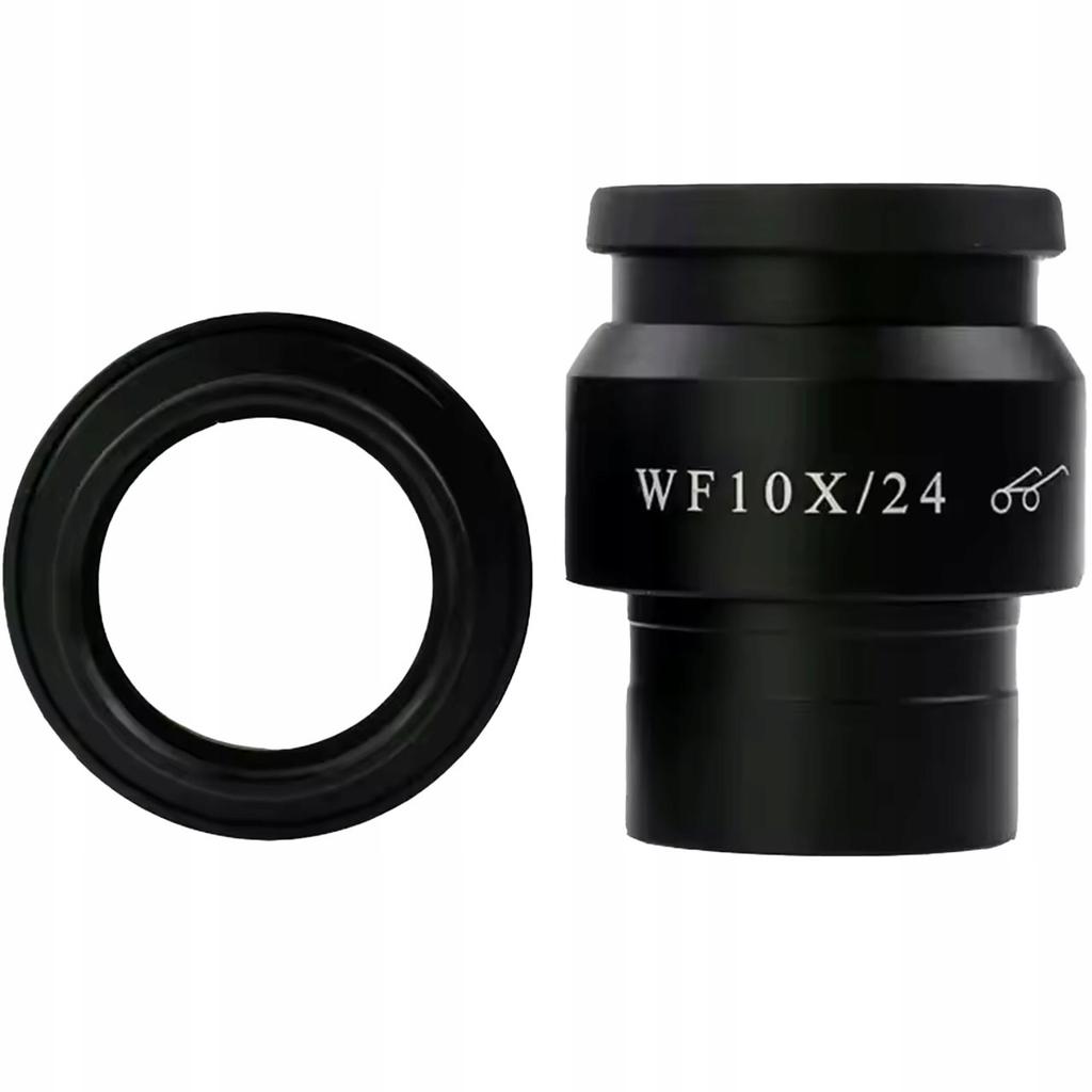 Wf10X/24 30Mm - Zestaw 2 Szt. Szerokokątnych Okularów Mikroskopowych | Pole Widzenia 24 Mm | Regulacja Dioptrii | Do Mikroskopów Stereoskopowych