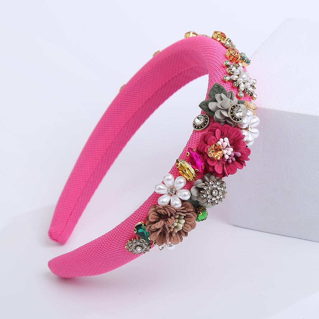 Fashionable and Elegant Fabric Flower Hairband with Luxurious and High-end Feel, Suitable for Fashion Shows.