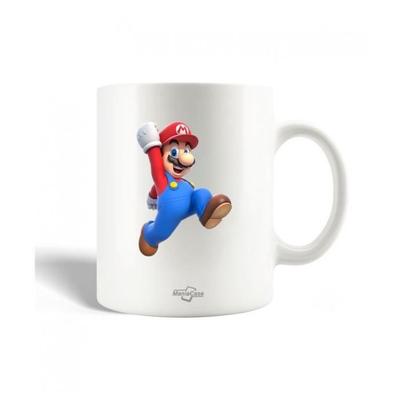 Ceramic Mug - Super Mario - 30cl - White - Dishwasher Safe - Round