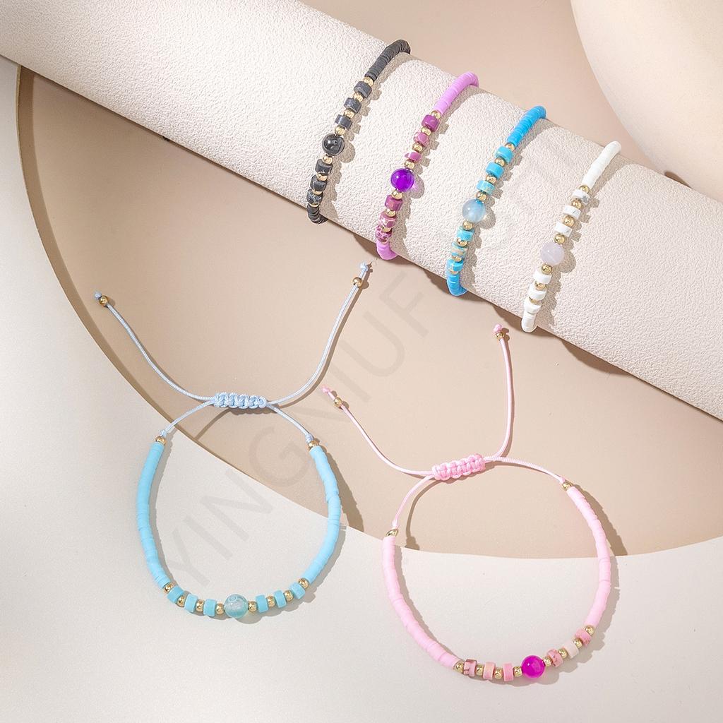 Exotic Rice Bead Hand Rope for Women, Adjustable Couple Versatile Men's and Women's S, Simple and Fashionable Hand Rope