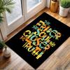 "The Freer the Soul, Closer the Truth" Patterned Carpet, Non Slip Mat Suitable for Living Room and Bedroom Sofas