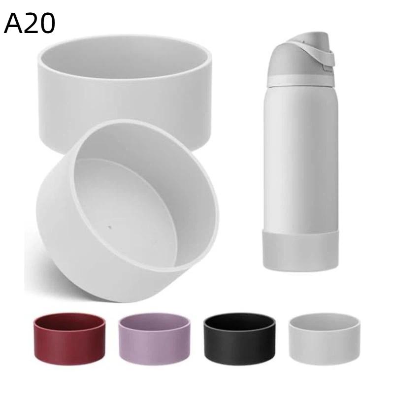 1Pcs 24Oz 32Oz Silicone Water Bottle Bottom Protector Cover Anti Slip Shock Resistant Bottle Base Sleeve For Outdoor Travel Use