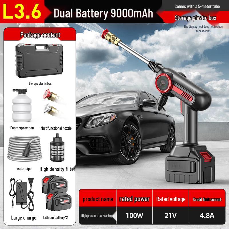 TURBOSUN 36V Cordless High-Pressure Car Washer CN plug (adapter included)