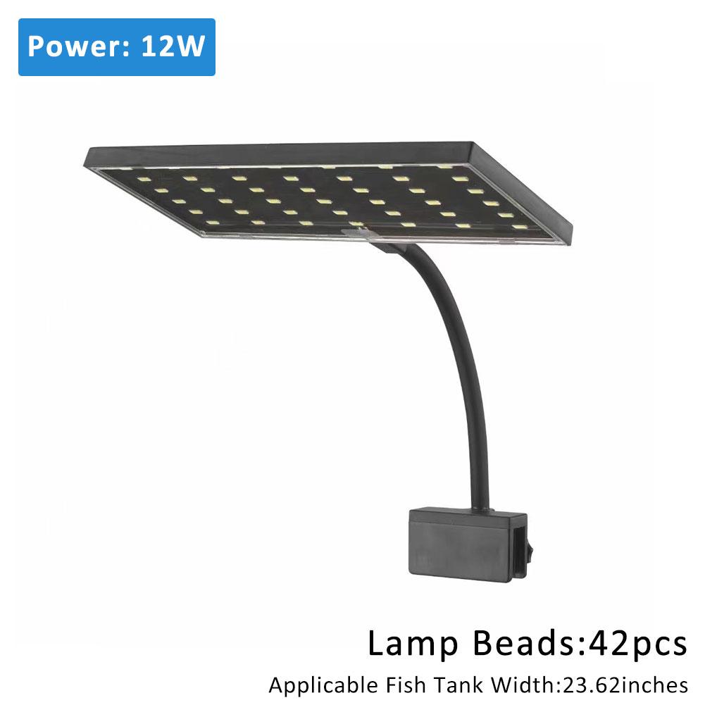 USB Aquarium LED Planted Tank Light Clip-on 6-Row LED Aquascaping Lamp for Nano Fish Planted Tank Aquariums Accessories
