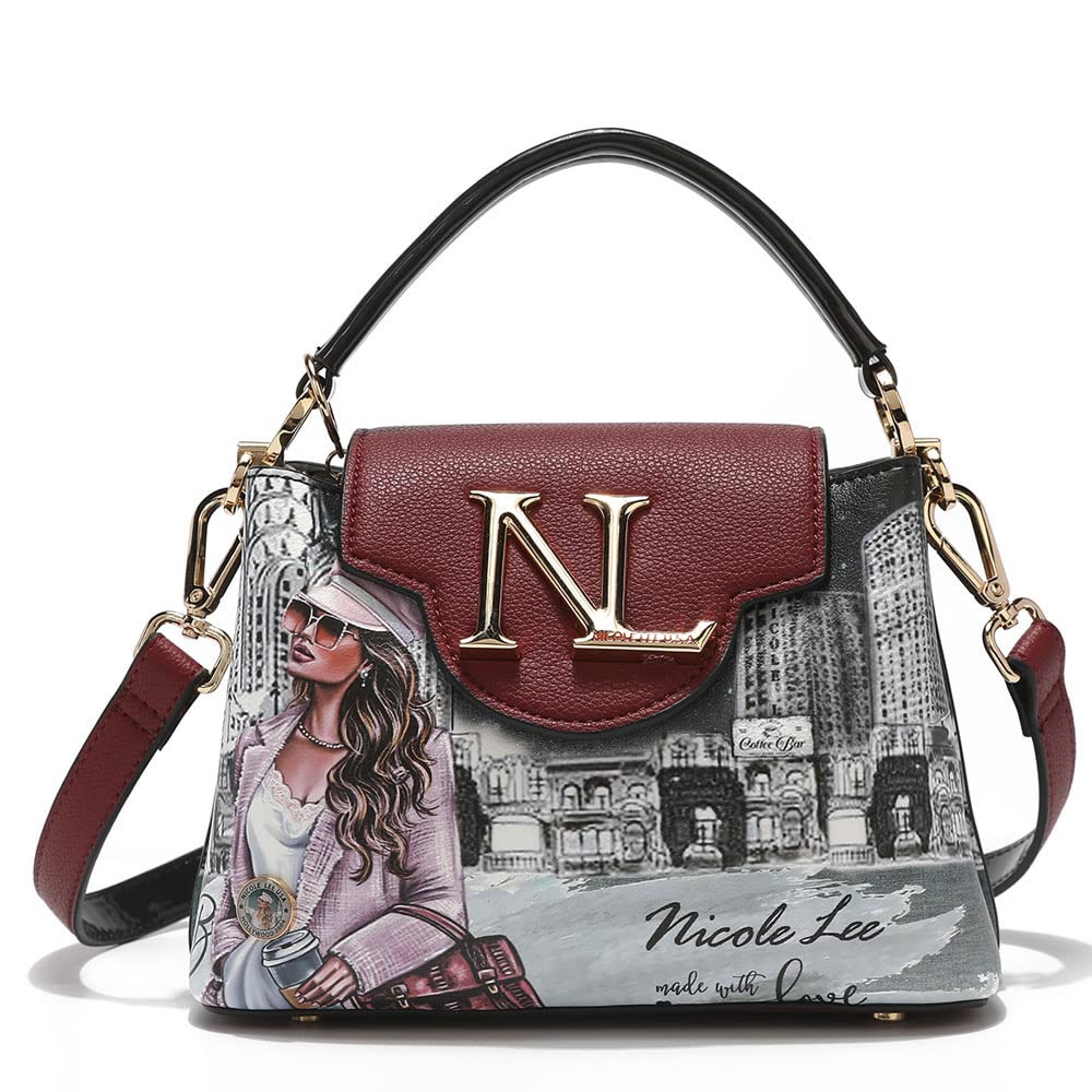 

NICOLE LEE PRT16421 Second Mini Bag Shoulder Small Vegan Leather Vegan Popular SDGs Sustainable Travel Valuables Pouch Handbag Vintage Classical Logo