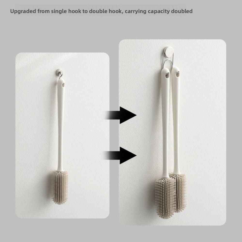 Dual Hook Magnetic Hooks Stainless Steel Multifunctional Magnets Hanging Hooks Heavy Duty Refrigerator Hook