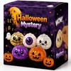 5er-Pack Große Halloween Squishy Stressabbau-Spielzeuge, 10 cm Durchmesser TPR Glitzer Knetbrötchen Spielzeug, Niedliche Sensorische Fidget Spielzeuge, Halloween Party Geschenke