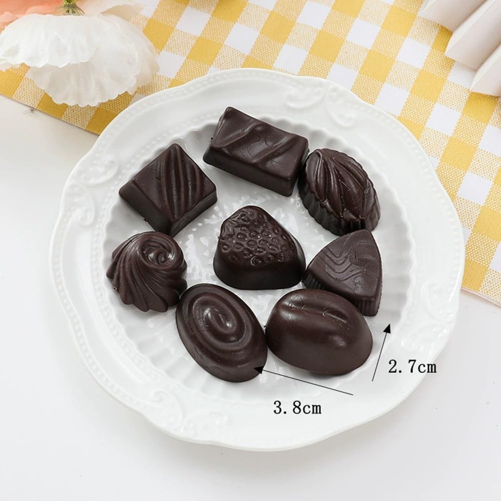 Fake Chocolate and Food Samples for and White 3 Colors x Set of 24 [Shinwa Hiroba] Candy, White, Black, Brown, Decoration, Christmas, Valentine's Day,