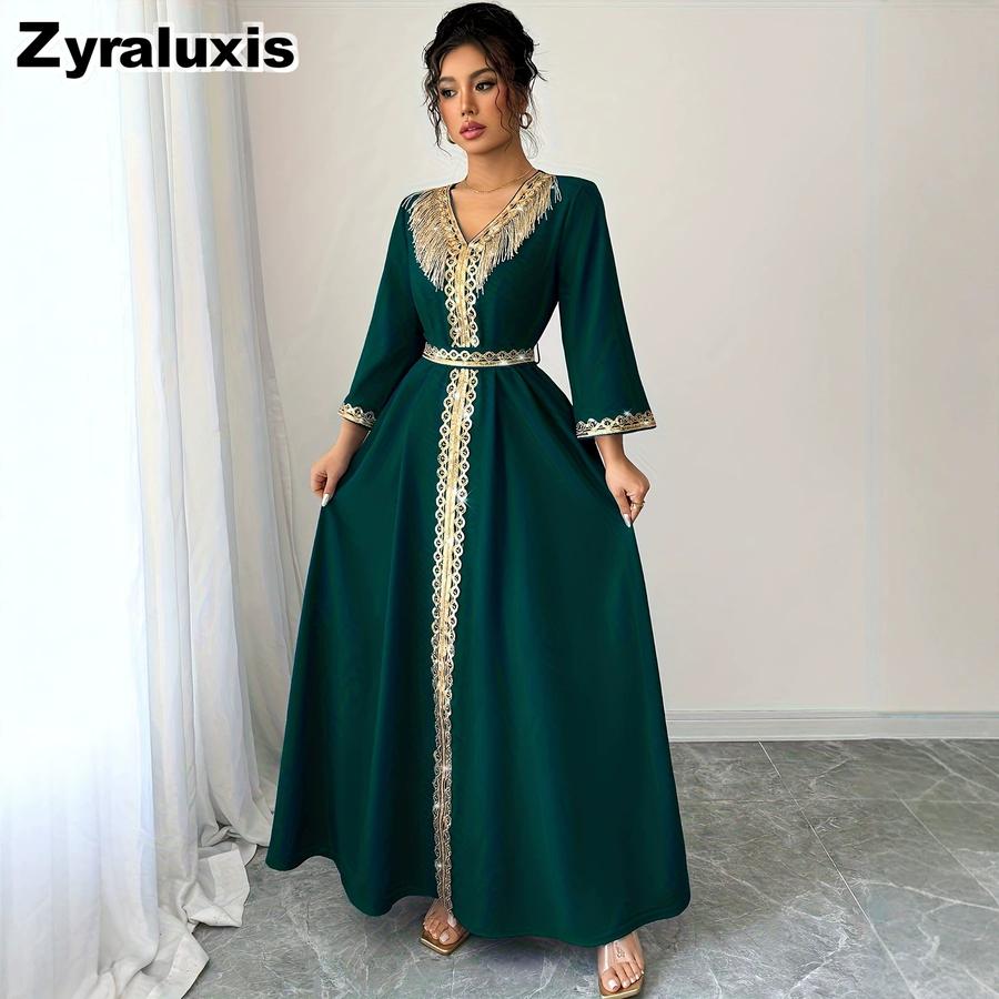 Ruffled Floral Collar Long Sleeve Dress for Women, Elegant Court Style