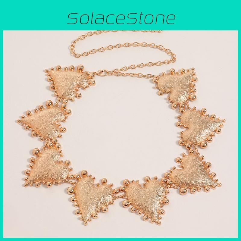 Gold And Silver Metal Waist Chain For Women Decorative Jewelry With Sculpted Details For Seasons All