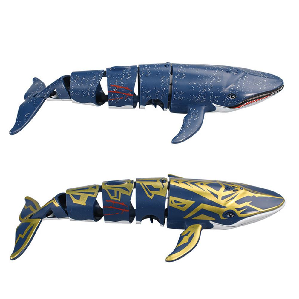 2.4G Remote Control Shark Toy Simulation Remote Control Animals Rechargeable RC Boat Toys Gifts For Kids