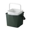 Shinki Gosei Tombo Bucket with Inner Bucket, Storage, Chair, Step Stool, and Lid, 18 Liters, Moss Green, 34cm W x 34.5cm D x 28.5cm H, Outdoor, Car Wa