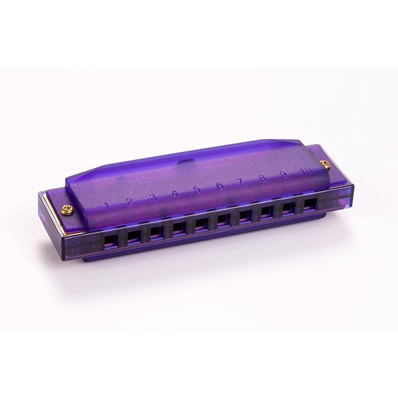 

HOHNER валторна полупрозрачная фиолетовая арфа 10 отверстий/тональность C