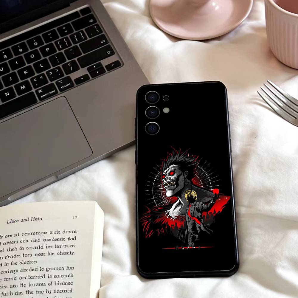 D-Death Anime N-Note  Phone Case For Samsung S25,24,23,22,30,21,10,9,Ultra,Plus,Lite,FE,4,5 G Soft Black Case