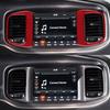 2x Carbon Fiber Center Air Vent Outlet Cover Trim For Dodge Charger 2015-