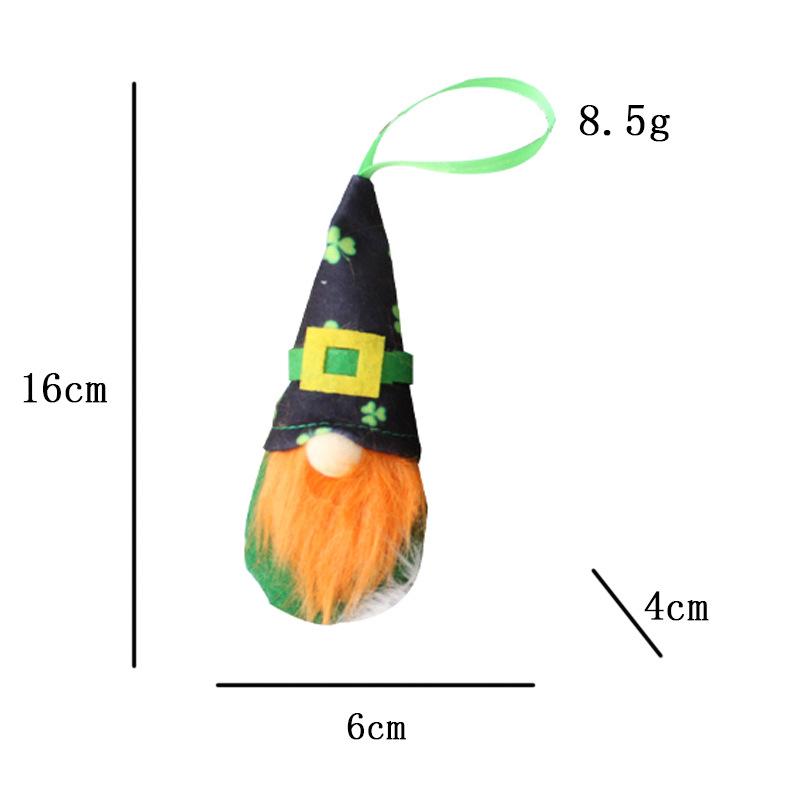 

Кукла-подвеска «Зеленый эльф» на ирландский фестиваль. Украшения для окон ко Дню Святого Патрика G3-10 belt black hat yellow beard