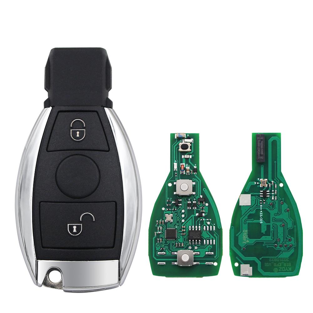 Ecusells 2 Button Smart Remote Car Key 315Mhz 433Mhz NEC BGA Style  for A E S G CLK SLK ML Class 2000+ Uncut Blade