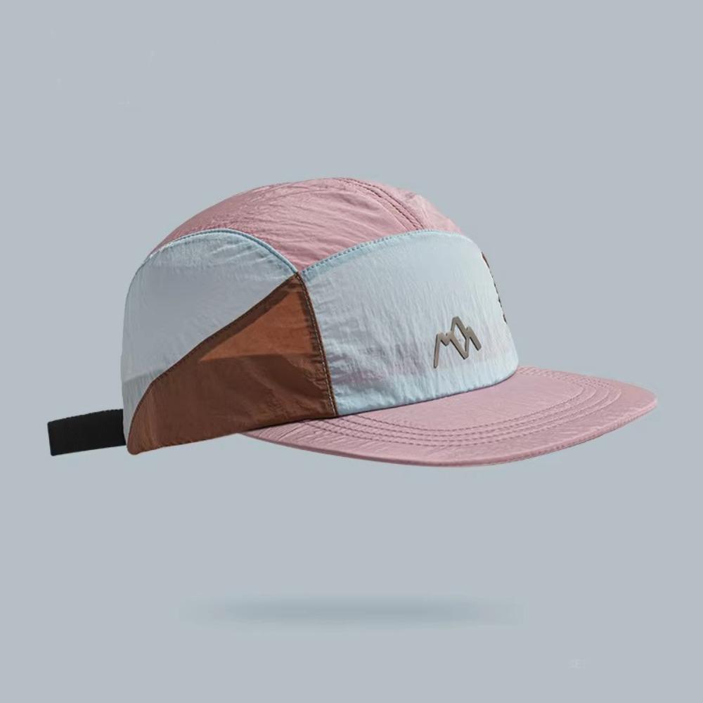 Fashion 5-panel Camping Hats Japanese Style Quick-drying Flat Brim Baseball Cap Adjustable Thin Sunshade Cap Unisex