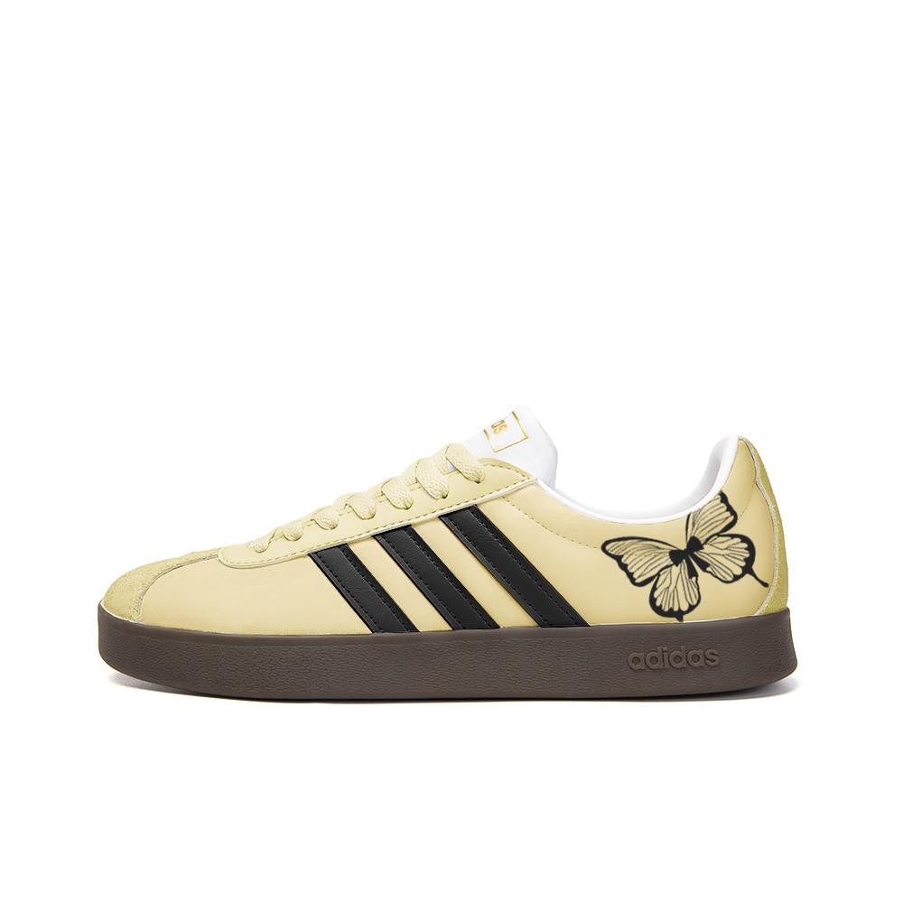 

Adidas Neo VL Court 2.0 Slip Resistant Abrasion Resistant Low top Skateboard Shoes Unisex Yellow Black ID6015(Team354-) 44⅔