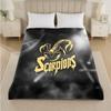Scorpions Print Flannel Blanket Cozy Lightweight Plush Throw Blanket For Bed Sofa Household Use