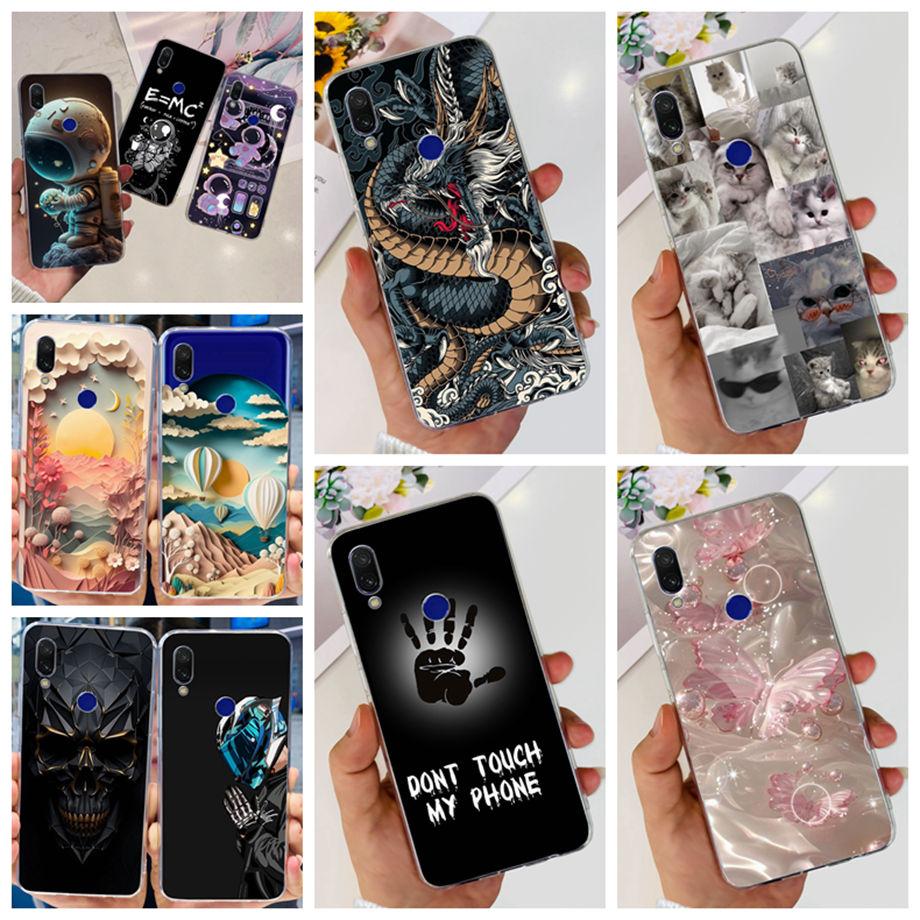 For Xiaomi Redmi Note 7 7Pro 6 Pro 5 Pro Phone Case Clear Soft TPU Silicone Back Cover Cool Cartoon Girly Fashion Bumper Capa