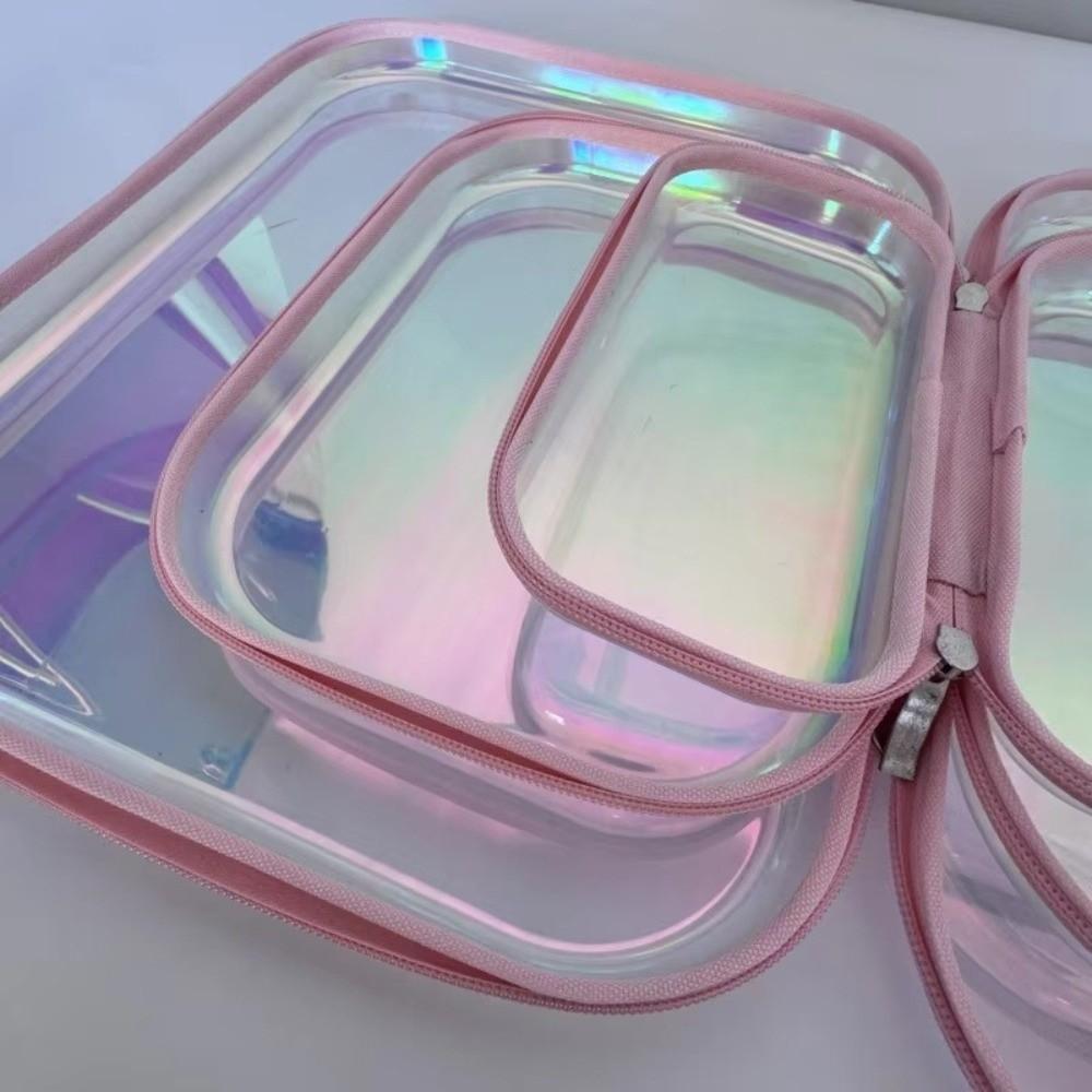 Průhledný Laserový Úložný Box Organizér Design Stolní Organizér Čisticí Úložný Prostor