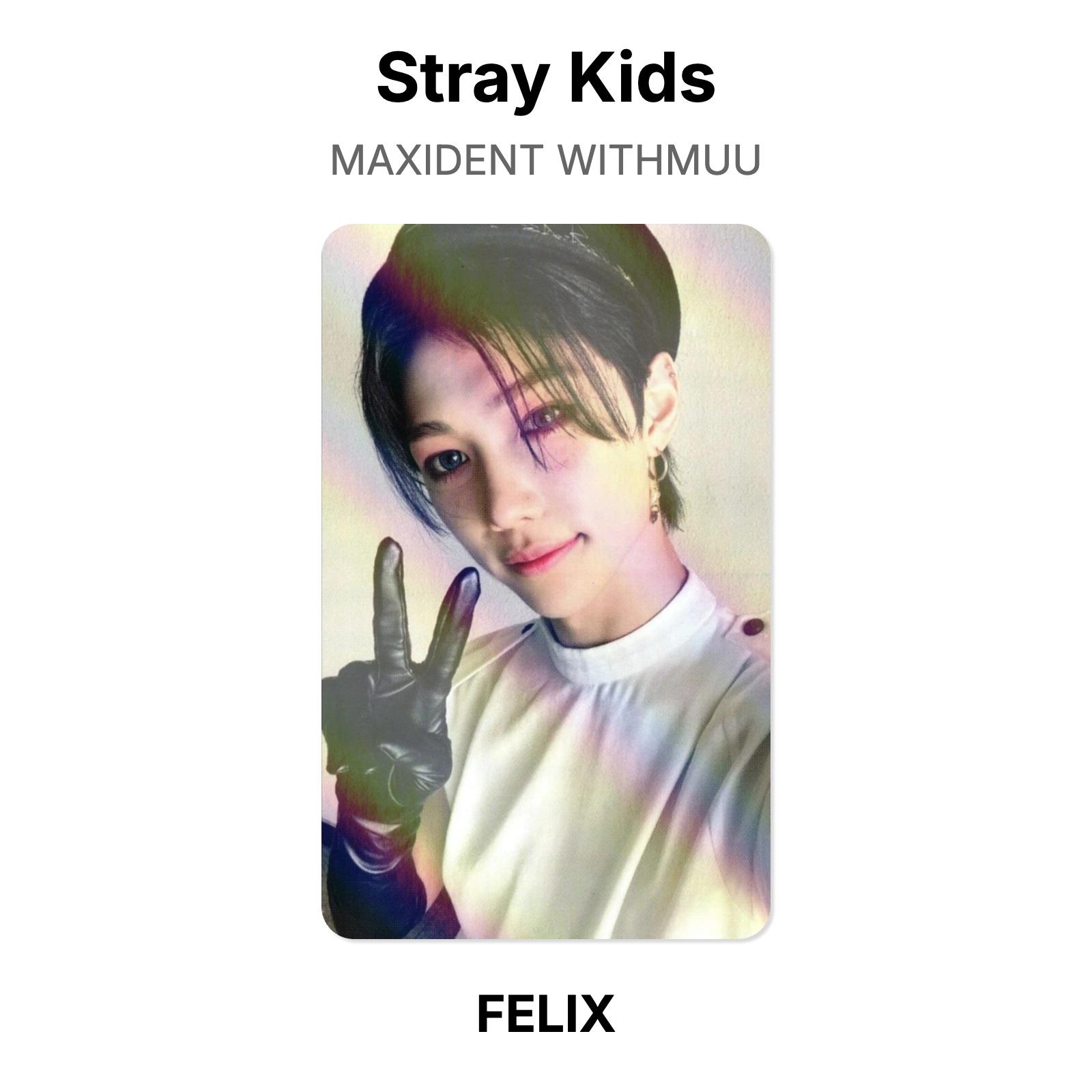 Stray Kids MAXIDENT WITHMUU Official Photocard FELIX