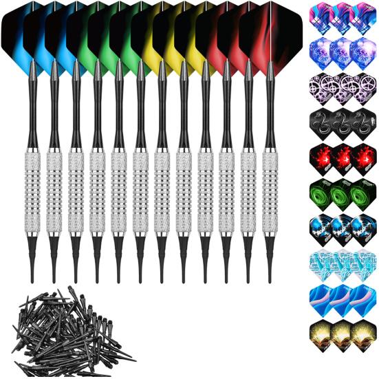 1 Set Dart Kit Bendable Colorful Multiple Styles Metal Dart Sport Set for Gym