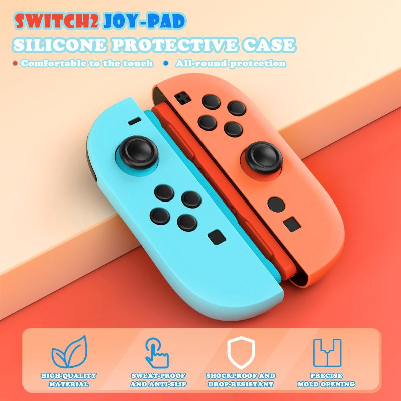 Silicone Case Hand Grip Shell Protective Cover For Switch 2 Handle Protector Cover Joystick Joy-Con Controller Protection Case