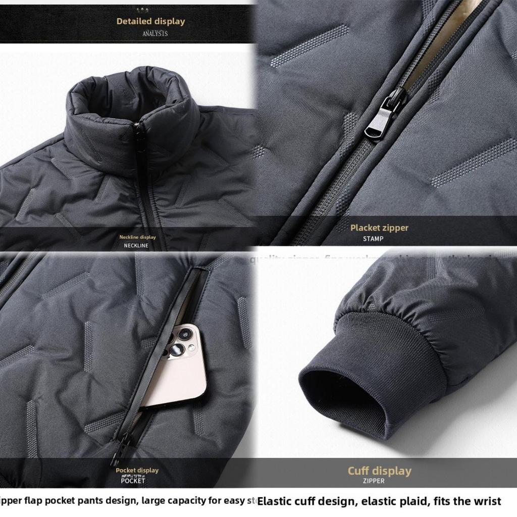 Winter Cashmere Cotton-padded Jacket Men's Loose Plush Thickened Cotton-padded Jacket Trendy Cotton-padded Jacket