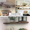 2Piece Shelf Bracket 30.48 Centimeter Floating Shelf Bracket 0.57 Heavy-Duty Hidden Shelf Bracket Iron Metal Support for Shelves