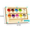 1PC Montessori Magnetic Color Sorting Games Maze Board Pen Moving Bead Games Wooden Control Sensory Play Educational Toys for Kids