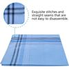 12Pcs Square Multicolor Plaid Stripe Men Women Pocket for Wedding Party Business Chest Towel  Cotton Handkerchiefs Scarves