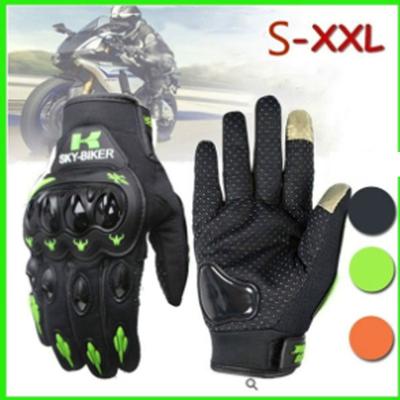 Professionele heren motorhandschoenen Retro geperforeerde koolstofvezel motorhandschoenen Onbreekbare handschoenen