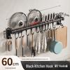 60cm No-Drill Wall-Mounted Kitchen Organizer Rack