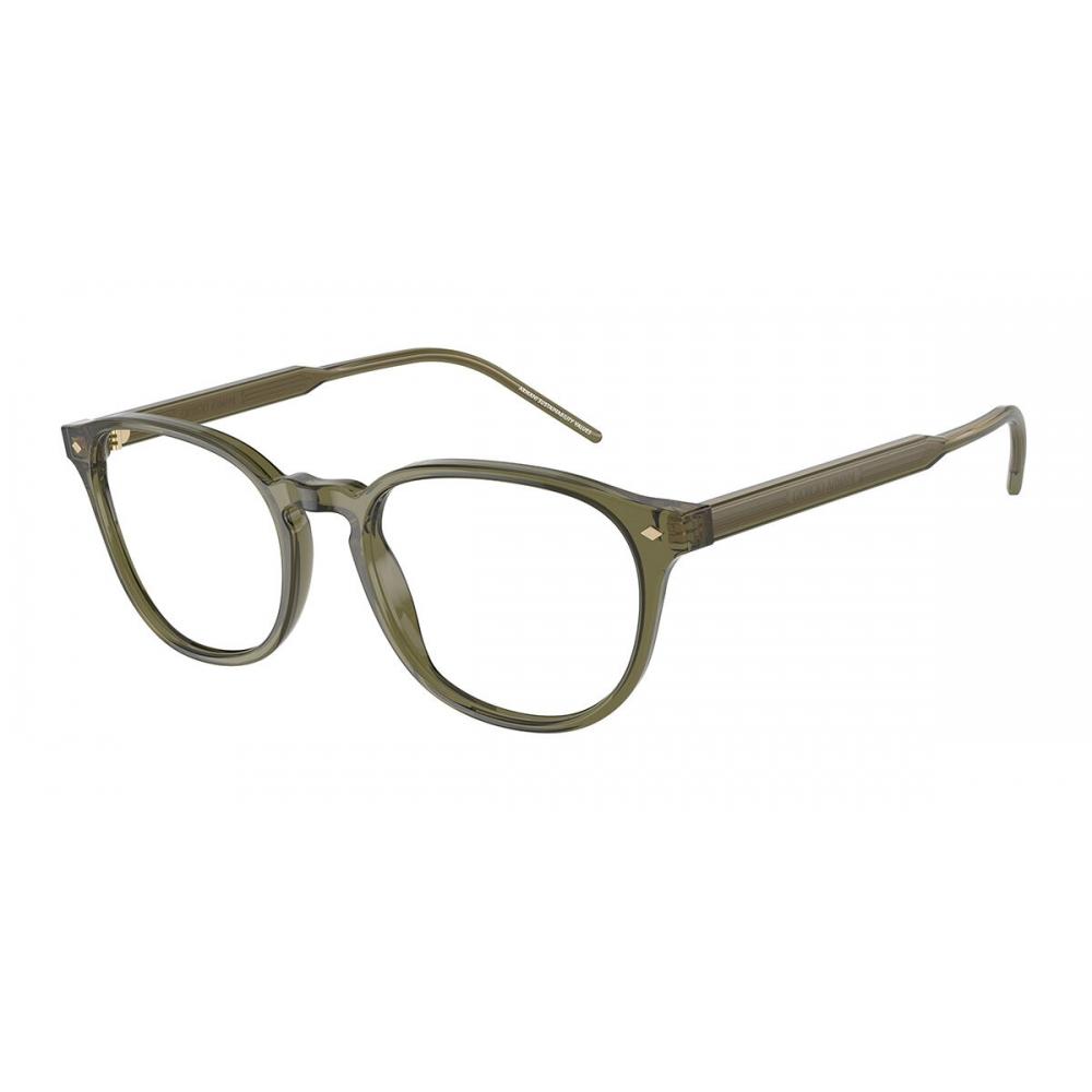 

Giorgio Armani Ar7259 6074 Men Eyeglasses Transparent Green/52