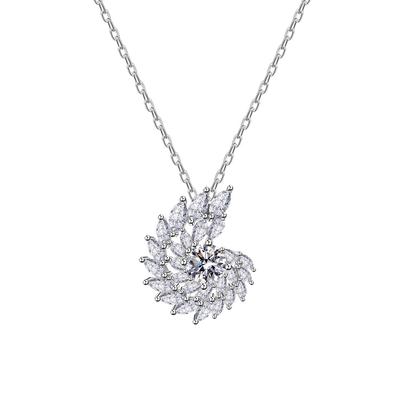 Da – collier en diamant Whirlpool pour femmes, en argent S925, personnalité, Design de Niche, collier avancé, chaîne en os, accessoires