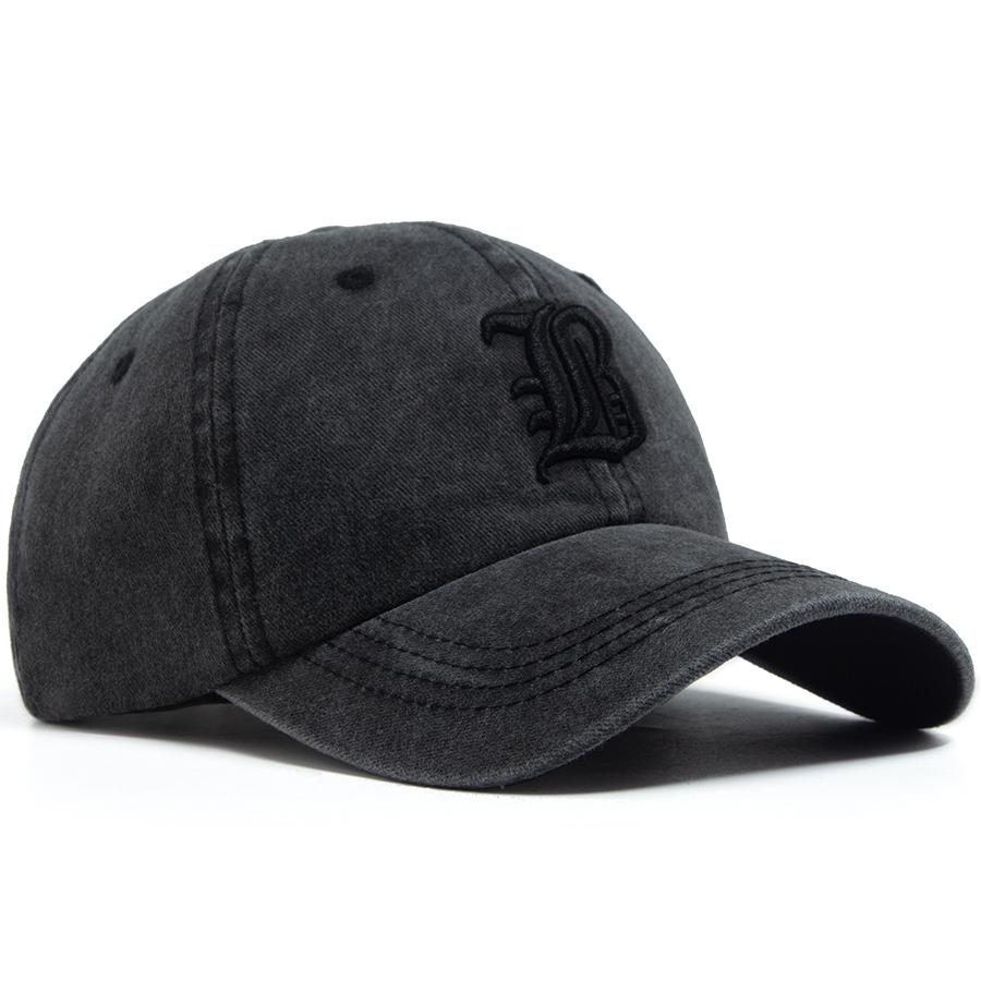Fashion 3D Embroidery Letter Baseball Cap Men Women Vintage Washed Soft Dad Hat Snapback Retro Hip Hop Outdoor Casual Visor Caps