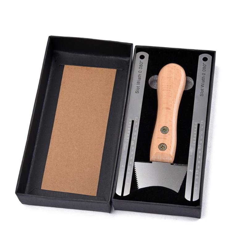 Guitar Fret Crowning File Set with Fingerboard Guards Guitar Luthier Tool Multipurpose Sawteeth Instruments Tools