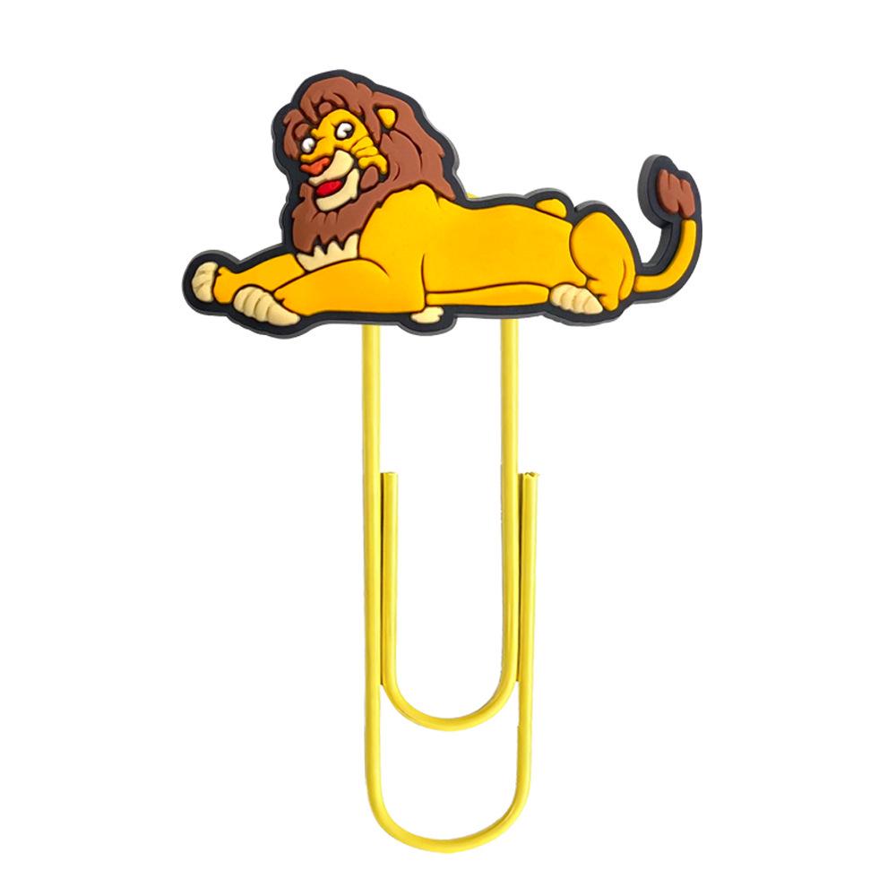 Colorful Lion King Cartoon Paperclip Bookmark for DIY & Office