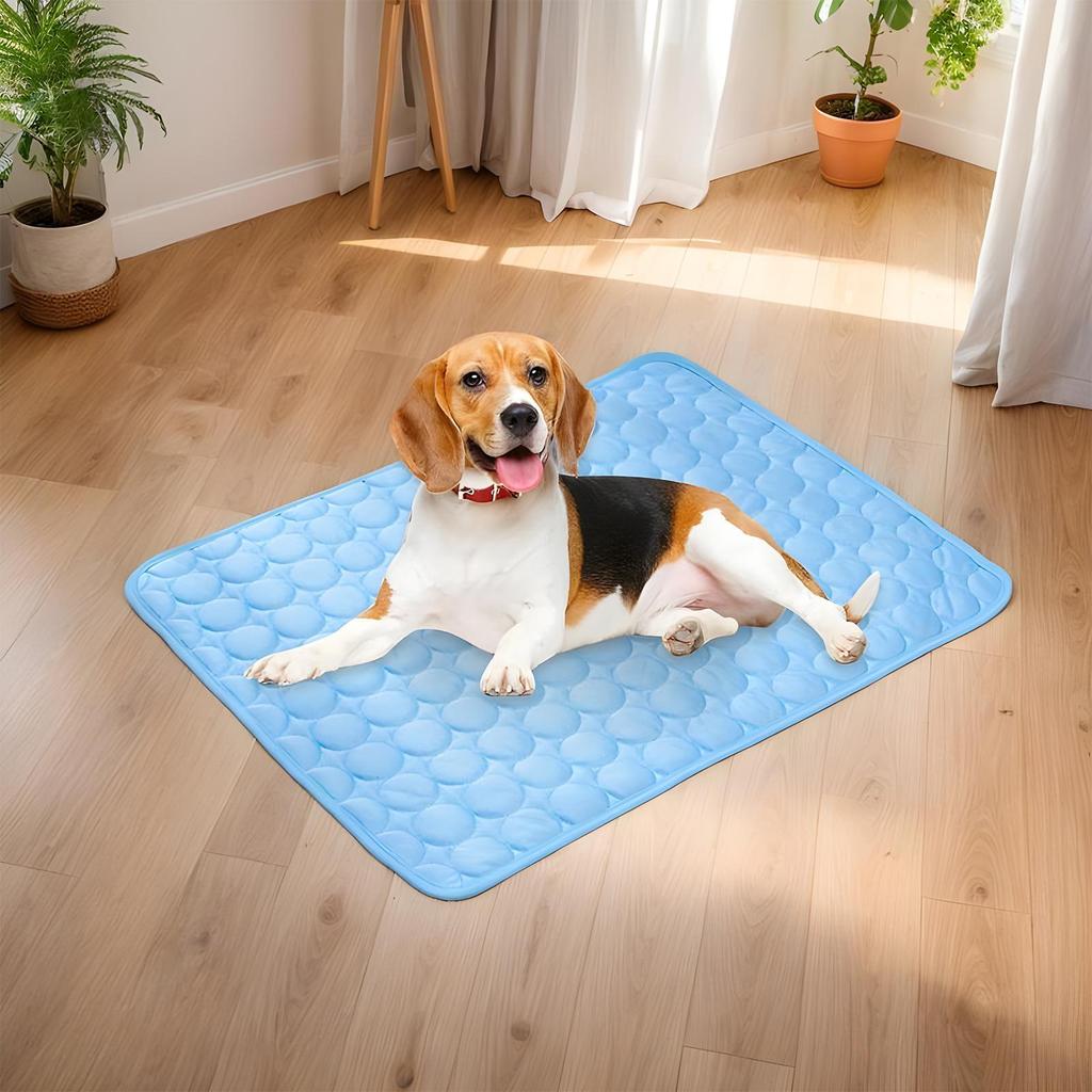 Dog Outdoor Cooling Mat Cooling Ice-Silk Mats For Dogs Pet Breathable Summer Washable Beddings For Sofa Floor Kennel RV Car Seat